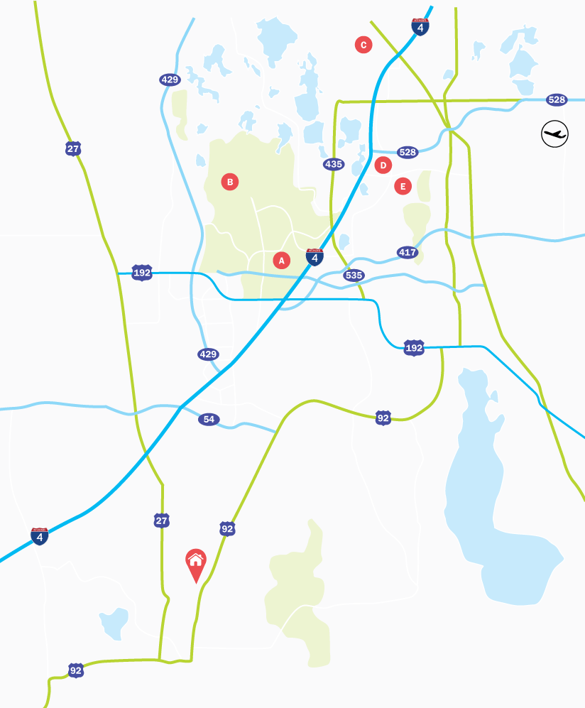 Map of Bridgeford Crossing