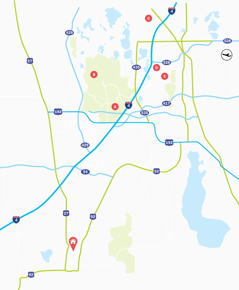 Map of Calabay Parc at Tower Lake