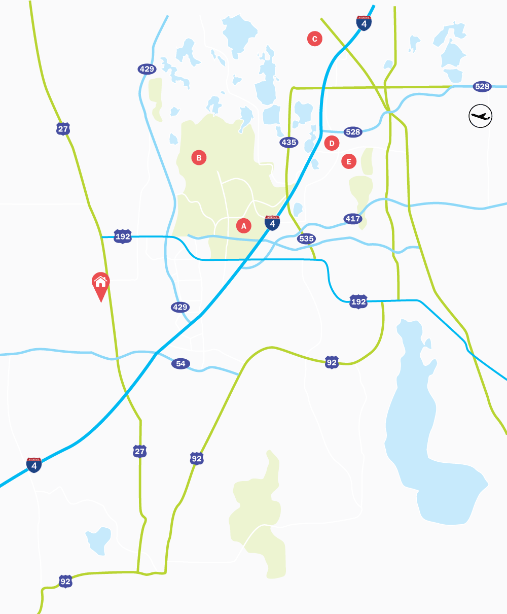 Map of Highlands Reserve