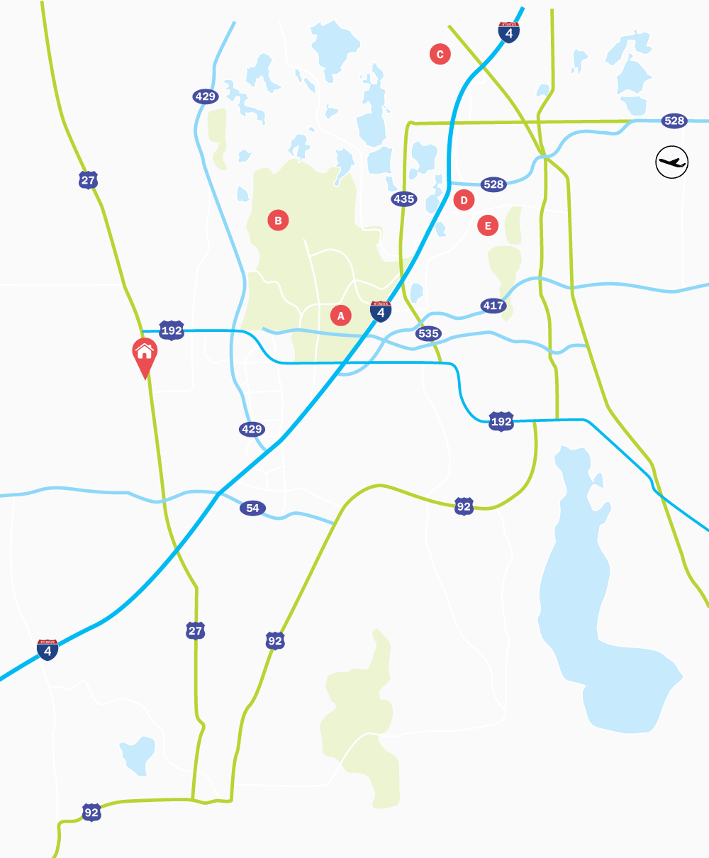 Map of Legacy Park - The Estates