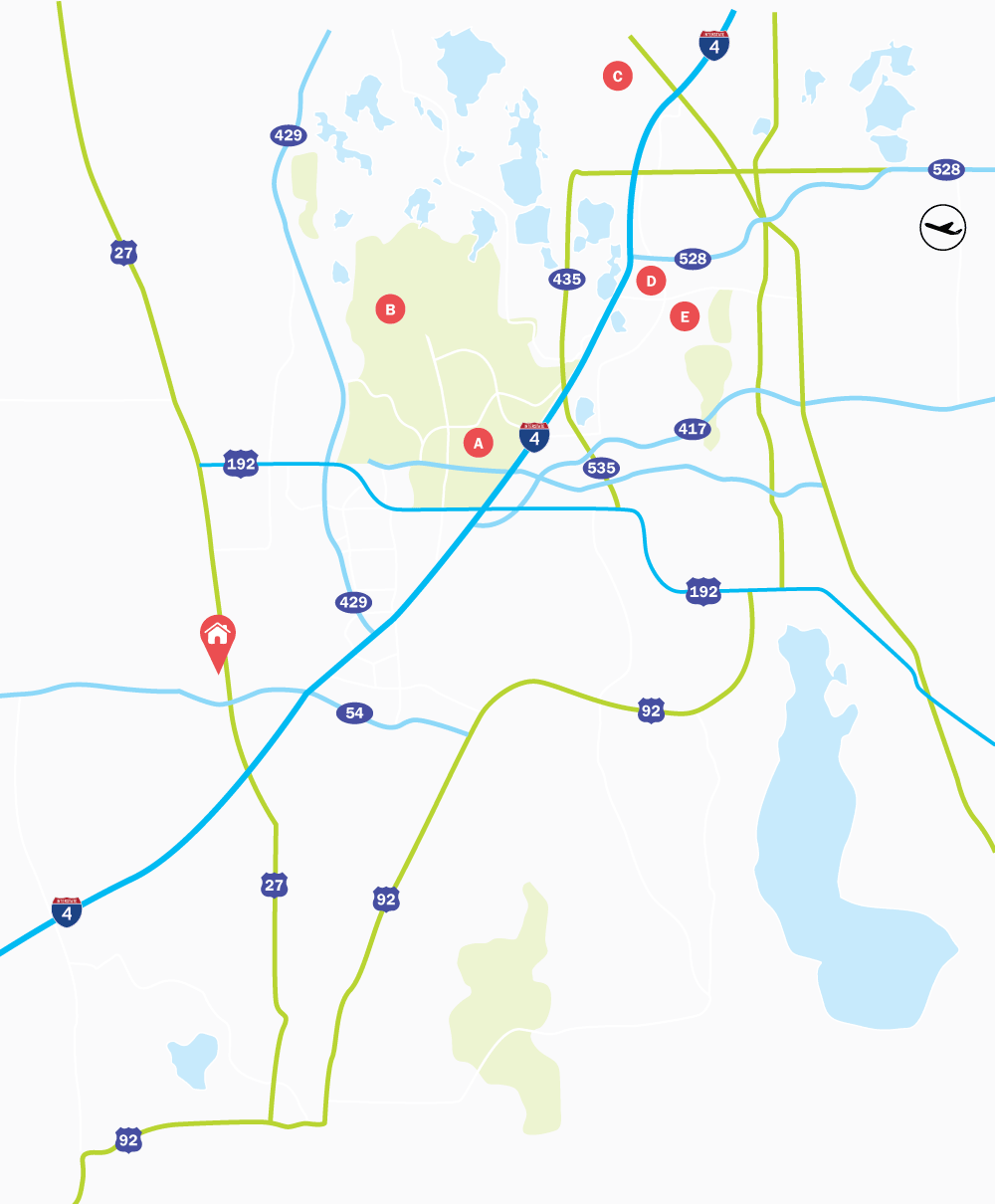 Map of Tuscan Ridge