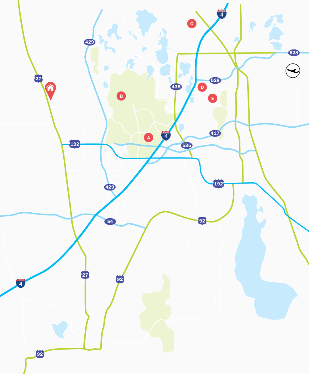 Map of Weston Hills